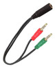 Adaptador Estereo 2 Miniplug M 3.5 A 1 Miniplug H 3.5 1