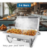 Erfairdeal 2 Pack 8qt Juego De Buffet De Platos De Fricción, 3