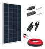 Kit Painel Placa Energia Solar 155w Cabos E Conectores Mc4 0
