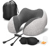Mlvoc Travel Pillow Almohada Para El Cuello De Espuma Viscoe 0