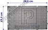 Painel P/ Ferramentas 1,77x0,52 Plástico Cinza C/ 72 Ganchos 5