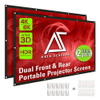 Pantalla De Proyector Dual Frontal-trasera 3m/ Angulo 160* 0