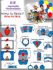 Kit Personalizado  Pow Patrol Patrulla Canina Para Imprimir 1