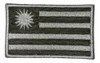 Parche Insignia Bordada Bandera Uruguay Verde Blanco 8x5 Cm 0