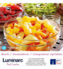 Juego Compoteras Ensaladera Bowls Apilables Luminarc X3u 7