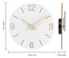 ~? Reloj De Pared - 12 Pulgadas Silencioso Funciona Con Bate 3