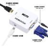 Mini Adaptador Conversor Hdmi Para Vga Audi E Video Hdmi2vga 1