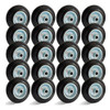 20 Roda Borracha Maciça 5 Polegada Rolamento Rolete Beltools 0