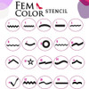 24 Stencil Surtidos Para Decoracion De Uñas Lefemme 1