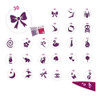 24 Stencil Surtidos Para Decoracion De Uñas Lefemme 2