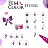24 Stencil Surtidos Para Decoracion De Uñas Lefemme 3