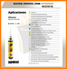 Sellador Silicona Transparente Universal Suprabond 280ml 3