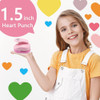 Looneng 1 Pulgada Heart Punch, 25mm Heart Lever Action Craft 1