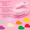 Looneng 1 Pulgada Heart Punch, 25mm Heart Lever Action Craft 2