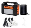 Kit Panel Solar Parlante Cargador Usb Lampara Linterna Fm + 0