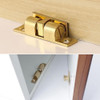 4 Travas Para Portas Armário Guarda Roupa Moveis Dourado 2
