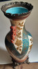 Antiguo Jarron Oriental Con Base Y Borde En Bronce C1 1