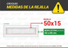 Rejilla De Ventilacion 50x15 Fija - Retorno / Extraccion 3