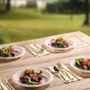 Munfix Platos De Plástico Blanco De 9 Pulgadas, 6