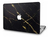 Carcasa Para Laptop Macbook A1398 Negro Marmolado Oro 7