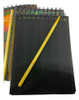 3bloco Papel Preto Mágico Desenho Colorido 14x10cm 10 Folhas 3