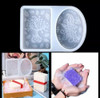 Molde Silicona Ovalo Rectangulo Labrado Para Jabon Y Velas 1