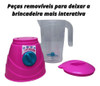 Brinquedo Liquidificador Cozinha Infantil Faz De Conta Rosa 1