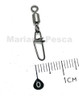 Mosquetones Con Esmerillon Sasame 6x1 50 Libras Blister 4u. 2