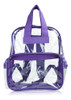 Dalix Small Clear Backpack Bag En Púrpura 1