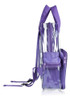 Dalix Small Clear Backpack Bag En Púrpura 2