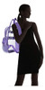 Dalix Small Clear Backpack Bag En Púrpura 6