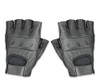Guantes Raider Sin Dedos, De Cuero Negro, Xs, Negro 0
