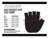 Guantes Raider Sin Dedos, De Cuero Negro, Xs, Negro 2