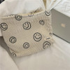 Gardsell 3pcs Smile Corduroy Cosmetic Bag Makeup Bag Aesthet 1