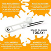 Pbone Jiggs Trombón De Plástico Blanco 2