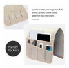 Organizador De Reposabrazos De Sofa Con 5 Bolsillos Beige 3