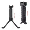 Front Grip Bipé Tático Com Tilhos De 20mm Acoplado 6