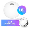 Parche Para Tom De Bateria Evans 18 G12 Arenado Capa Simple 1