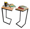 X2 Mesa De Arrime Auxiliar Industrial De Hierro Sillon Cama 0
