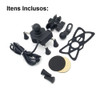 Suporte Celular Moto Com Carregador Universal Usb Garra X 1