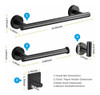Set De 5 Accesorios Para Baño Negro Allnice -8gsn168l 1
