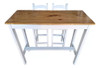 Mesa Barra Desayunador Madera Con 2 Sillas Pintado Lustrado 0