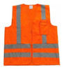 Kit C/ 10 Coletes Refletivo Tipo Jaqueta C/ Bolso E Zíper 1