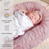 Cuna Bebé Lavanda Blush Para Niños De 0-12 Meses, 100% Algod 1