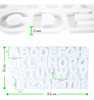 Molde De Silicona Alfabeto Creación De Llaveros Con Resina. 1