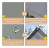 Toldo Portatil Uv Toldo Impermeável Com Proteção Uv 3x4m W 4