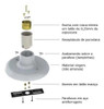 Plafon Decor 100w X 250w Branco Ilumi 2