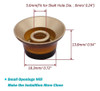 ~? Mxuteuk 4pcs Amber Guitarra Eléctrica Bajo Top Hat Perill 1