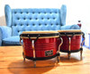 Bongo Schallock L-400 Rojo Madera Maciza Mejores Que Lp 0