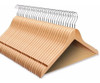 Percha De Madera Lustradas Barnizadas X 48 Premium Oferton!! 2
